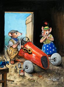 The Racing Car art by Philip Mendoza