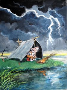 It Was A Dark And Stormy Night art by Philip Mendoza