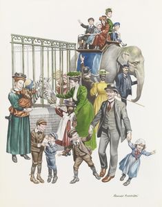 Day at the Zoo art by Ron Embleton