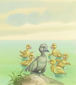 The Ugly Duckling: I Don't Fit In art by Ron Embleton
