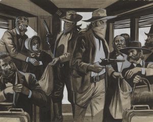 The Great Train Robbers art by Ron Embleton