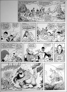 Galaxy Rangers: Beam Us Up (TWO pages) art by Arthur Ranson