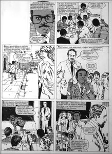 Lenny Henry - When They Were Young (TWO pages) art by Arthur Ranson