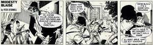 Modesty Blaise strip 2239 - Modesty Readies for a Siege art by Enric Badia Romero