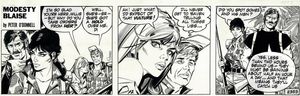 Modesty Blaise strip 2353 - The Green Eyed Monster: I'll Never Get to Heaven art by Enric Badia Rome