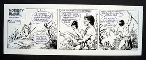 Modesty Blaise Daily Strip #7562 art by Enric Badia Romero