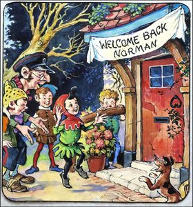Norman Gnome - Welcome Back art by Geoff Squire