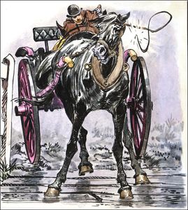 Black Beauty - Crack of the Whip art by Carlos Roume