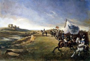 Flowers of Chivalry book cover art art by Len Thurston