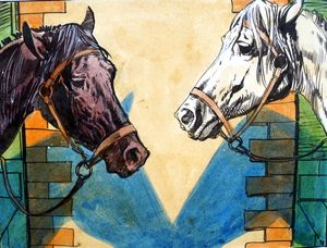 Black Beauty - Yin & Yang art by Carlos Roume