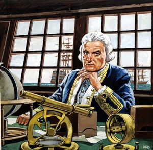 Captain Cook art by Michael White