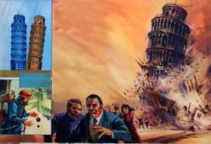 The Leaning Tower of Pisa art by Gerry Wood