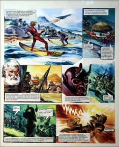 Trigan Empire: All Hail Zonn (TWO pages) art by Gerry Wood
