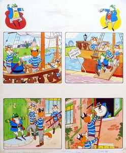Wind In The Willows - Mutinous Foxes art by Peter Woolcock