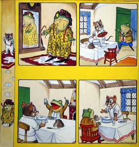 The Wind In The Willows: A Soggy Toad art by Peter Woolcock