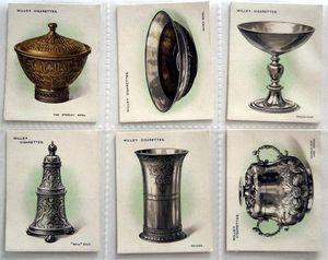 Full Set of 25 Cigarette Cards: Old Silver (1924) by Various