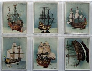 Full Set of 25 Cigarette Cards: Ship Models (1926) by Various