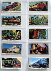 Full Set of 16 Cigarette Cards: The Story of the Locomotive (1965) by Various