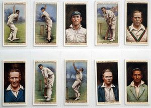 Full Set of 50 Cigarette Cards: Cricketers (1928) by Various