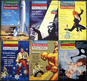 The Magazine of Fantasy and Science Fiction: 1956 - Volume 11, #1 - #6 (6 issues)