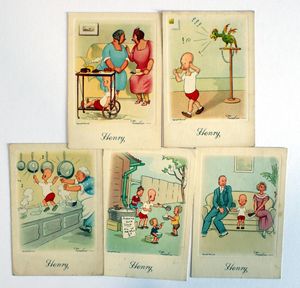 Cigarette Cards: Henry XL Bundle #1 (5 cards)