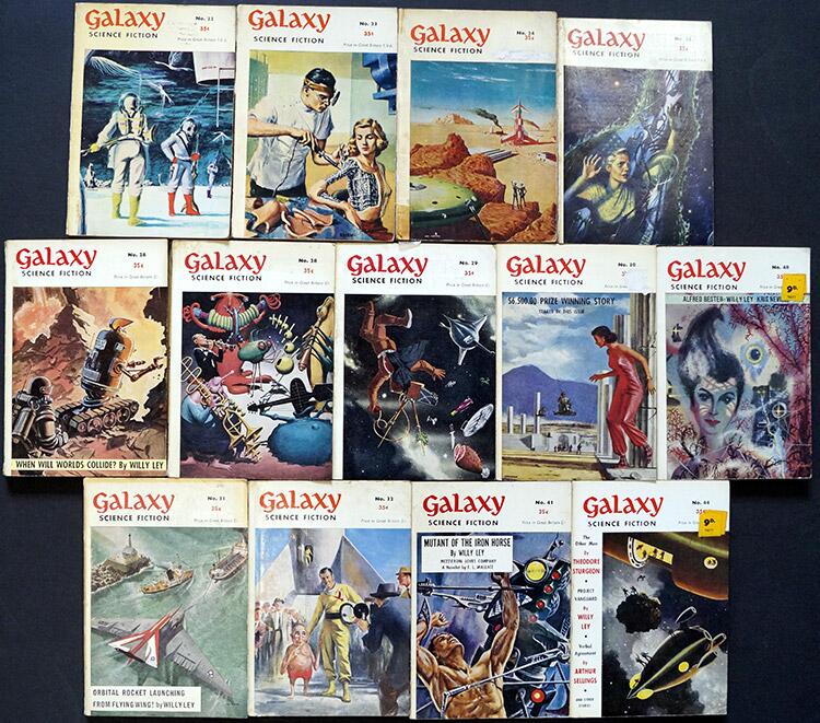 Galaxy Science Fiction: British Edition #22 to #44 (13 issues)