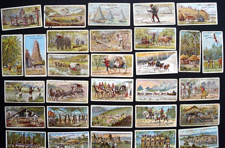 Complete Set of 50 'British Empire Series' John Player & Sons Cigarette Cards (1904)