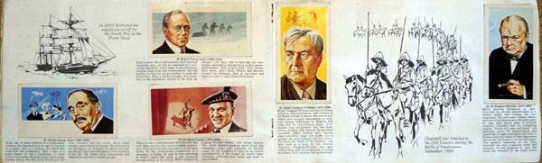 Complete Set of 50 Famous People 1869 - 1969 Cigarette cards in album (1969) by Various