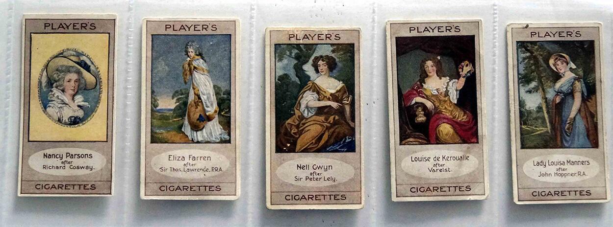 Full Set of 25 Cigarette Cards: Bygone Beauties (1914) by Various