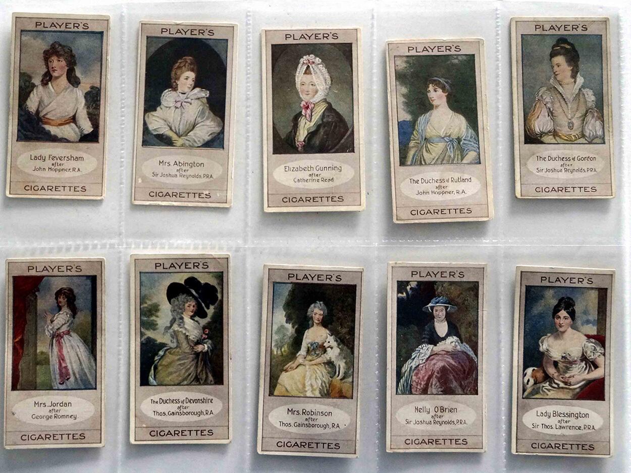 Full Set of 25 Cigarette Cards: Bygone Beauties (1914) by Various