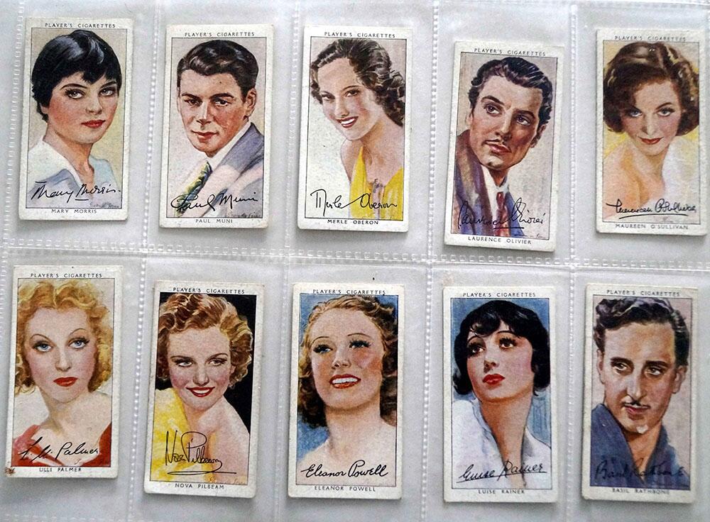 Full Set of 50 Cigarette Cards: Film Stars Third Series (1938) by Various