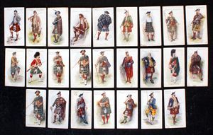 Cigarette Cards: Highland Clans (1908) (25 cards)