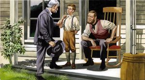 Mark Twain Meets Tom Sawyer art by Ron Embleton