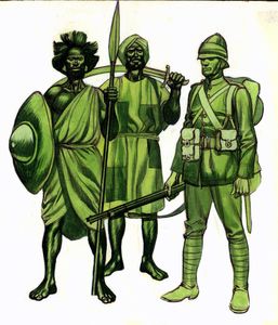 Soldiers of the Second Afghan War art by Ron Embleton