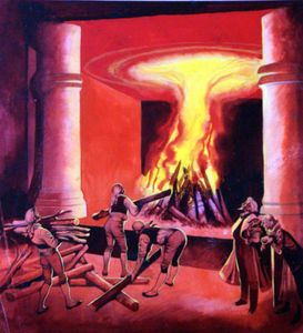 Build Me A Great Fire art by Ron Embleton