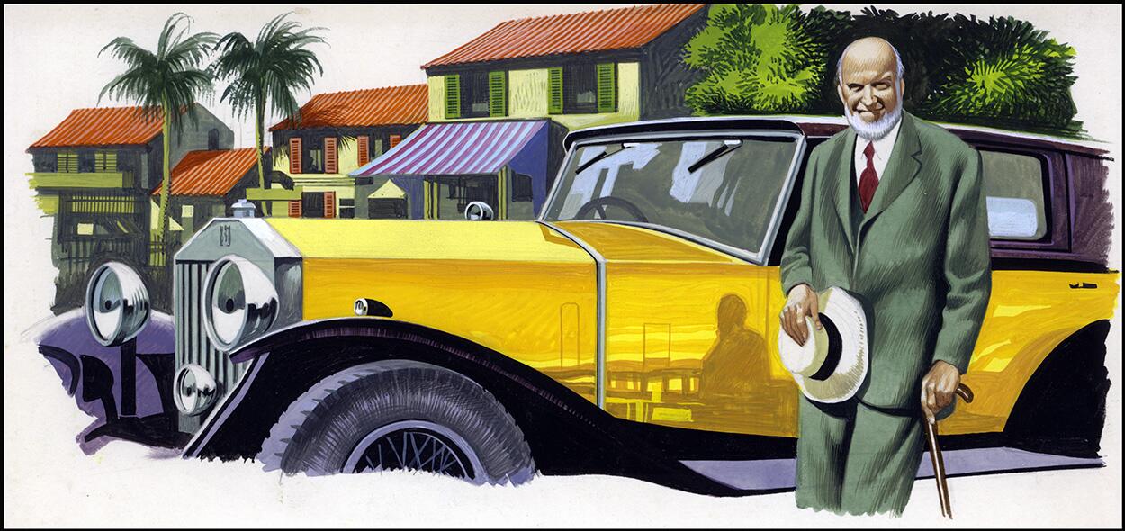 Ernest Hemingway art by Ron Embleton