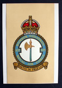 R.A.F. Badge: Bomber Squadron 105 art by 20th Century unidentified artist
