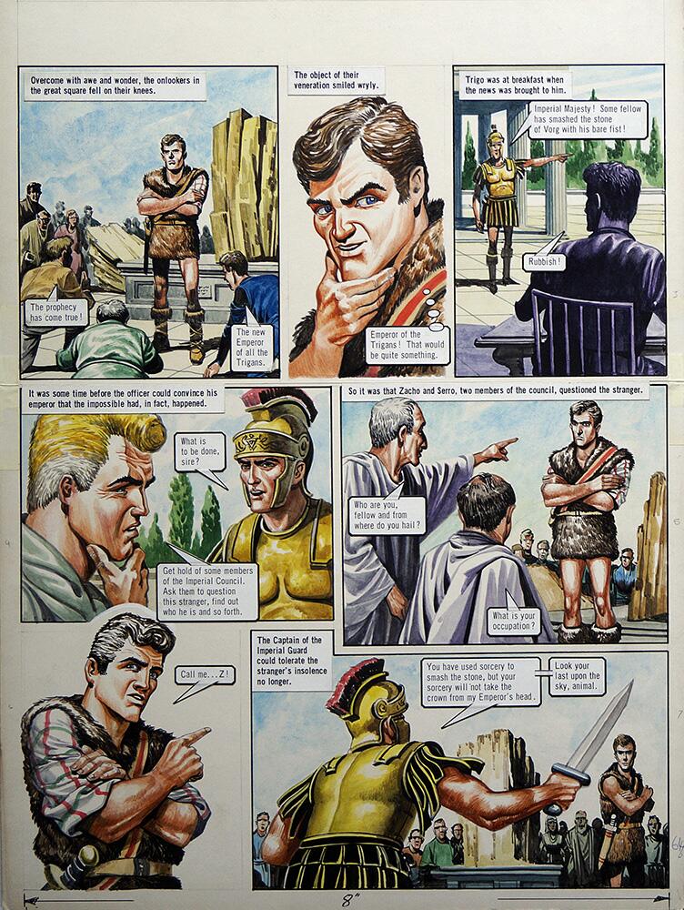 Left Hand Page art by Philip Corke