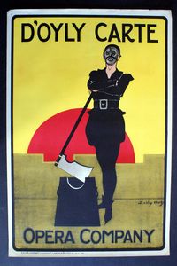 D'Oyly Carte Opera Company Poster #1 art by Dudley Hardy