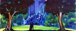 Beauty and the Beast - Arrival art by Ron Embleton