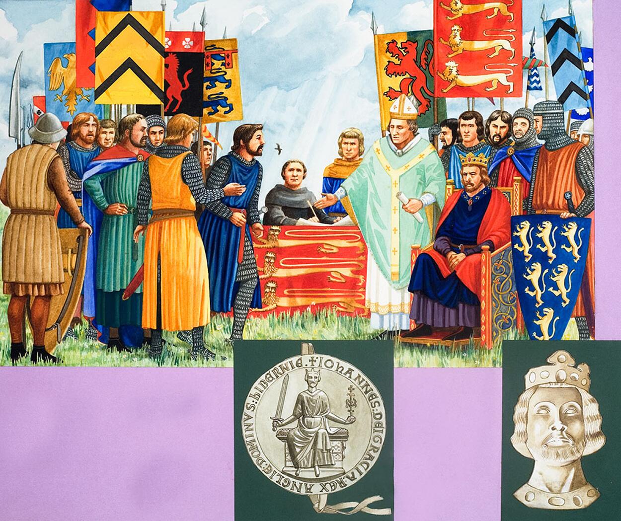 King John Signs the Magna Carta art by Dan Escott