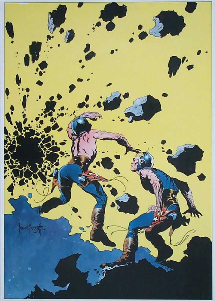 Famous Funnies #216 art by Frank Frazetta