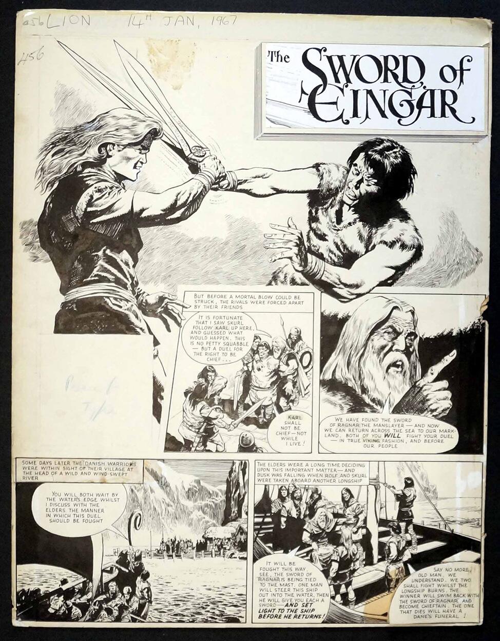 Karl The Viking: 14th January 1967 art by Don Lawrence