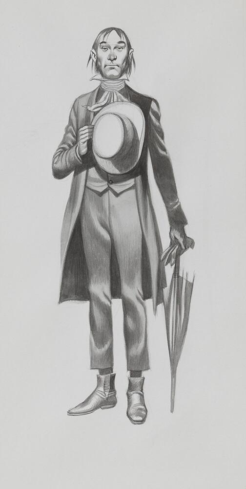 Pickwick Papers - Sam Weller art by Ron Embleton