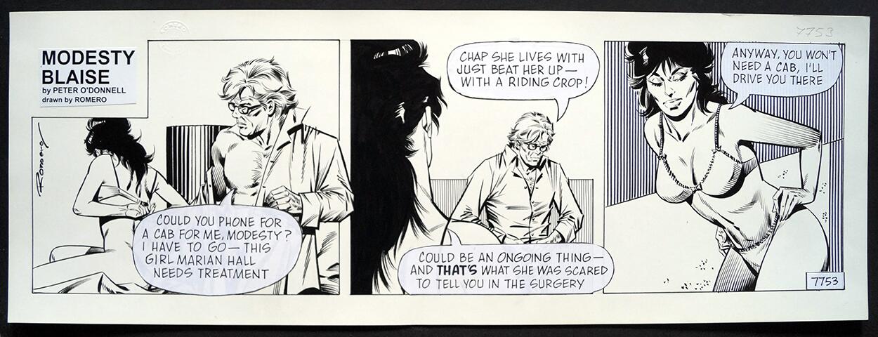 Modesty Blaise Daily Strip #7753 art by Enric Badia Romero