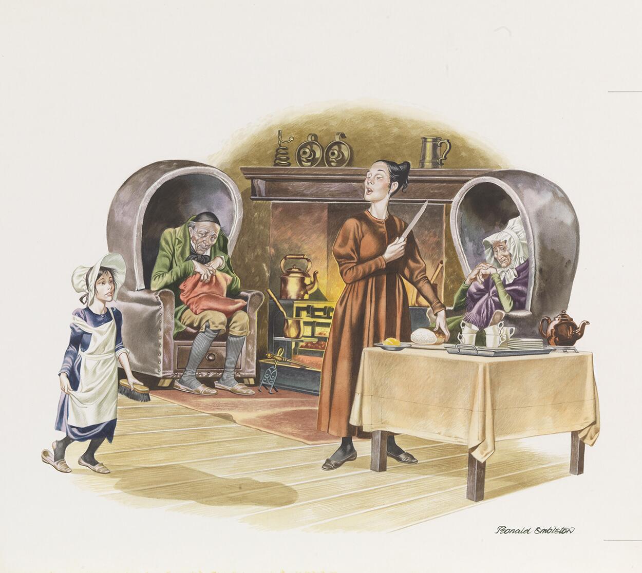 Bleak House - Child Labour art by Ron Embleton