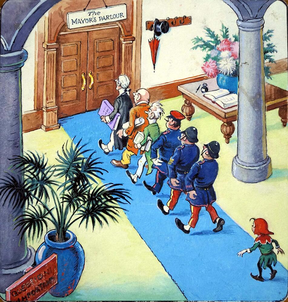 Norman Gnome: Visits The Mayor art by Geoff Squire