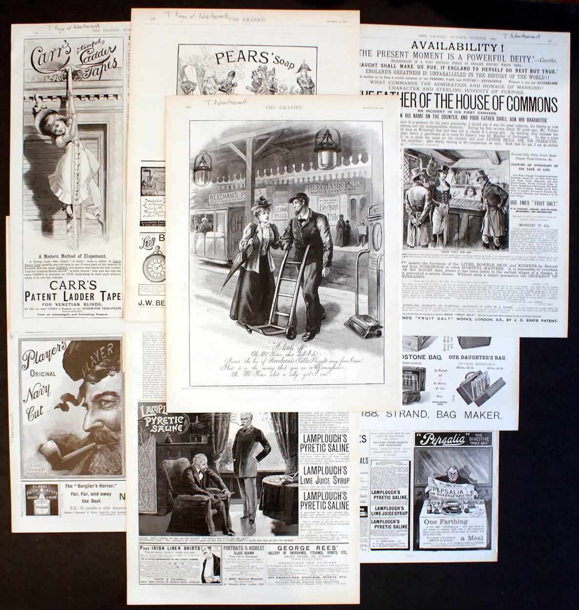 The Graphic: Advertising Bundle #6 (9 pages) art by Various Artists