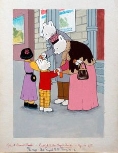 Rupert and His Magic Socks page 10 art by 20th Century unidentified artist