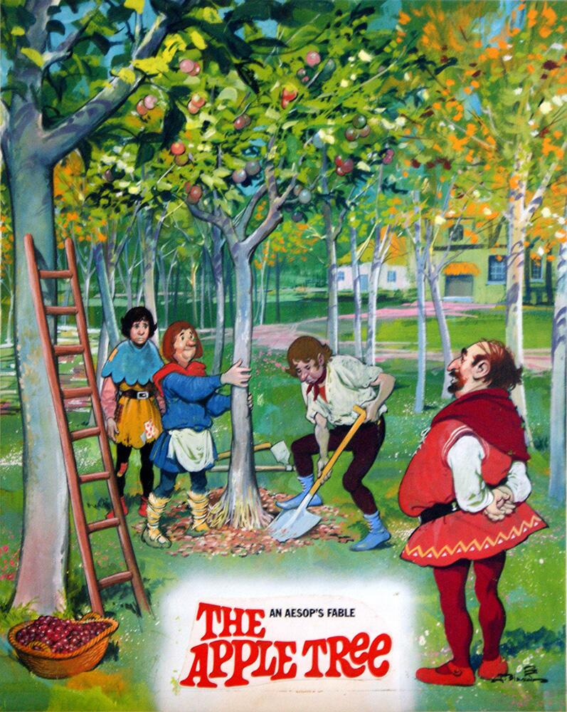 An Aesop Fable: The Apple Tree art by Jesus Blasco